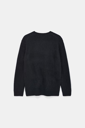 Dorothee Schumacher Fluffy Pullover aus Merino und Kaschmir pure black