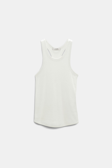 Dorothee Schumacher Geripptes Tanktop mit Racerback camellia white