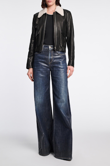 Dorothee Schumacher Geripptes Tanktop mit Racerback. pure black
