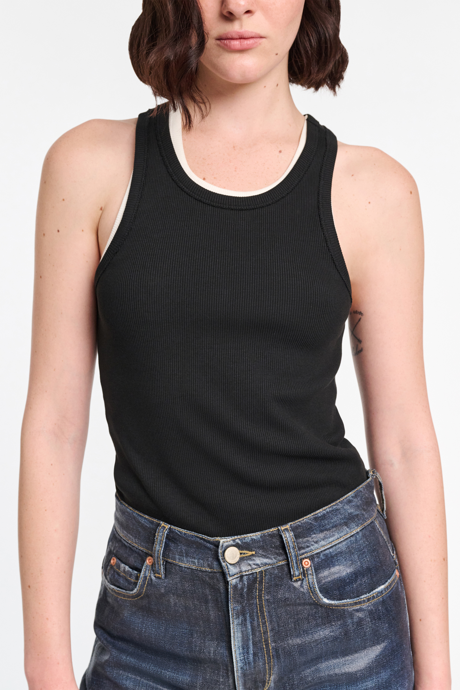 Dorothee Schumacher BASIC TOP MIT RACER-BACK pure black