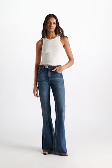 Dorothee Schumacher Ribbed cotton tank top camellia white