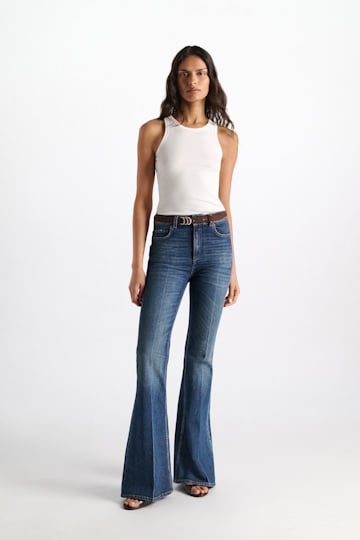 Dorothee Schumacher Ribbed cotton tank top camellia white