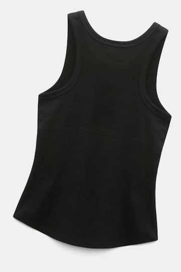Dorothee Schumacher Ribbed cotton tank top pure black