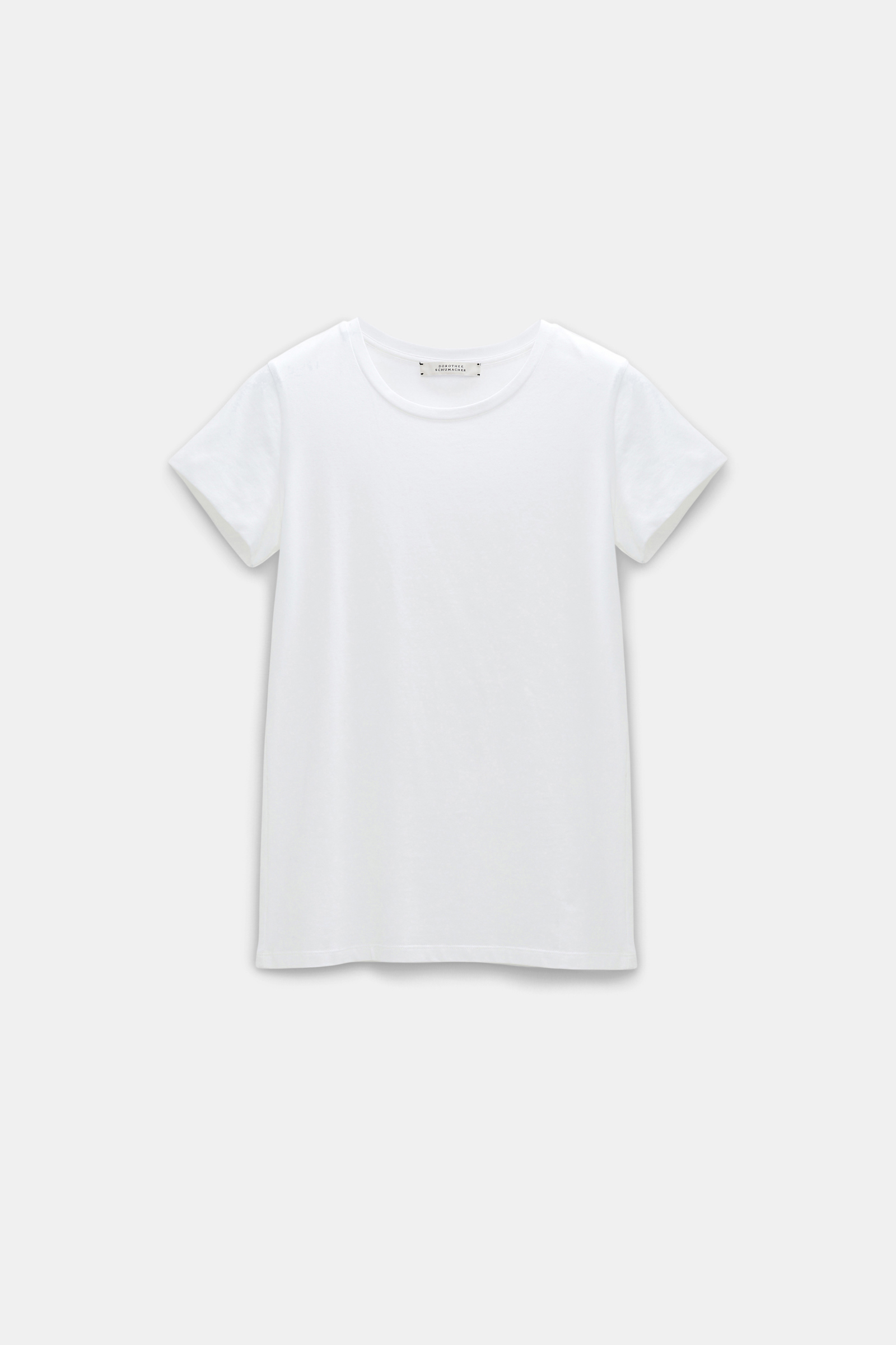 Dorothee Schumacher T-Shirt mit Rundhalsausschnitt camellia white