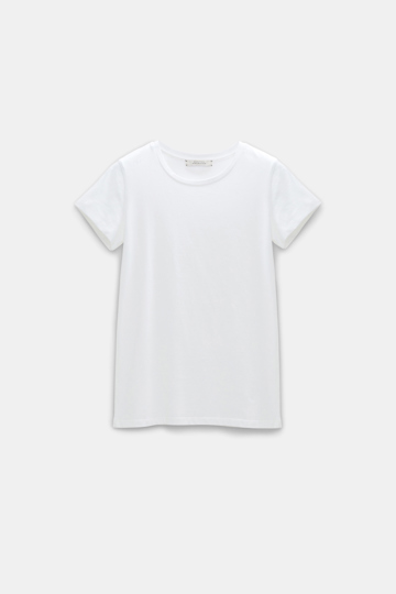 Dorothee Schumacher T-Shirt mit Rundhalsausschnitt camellia white