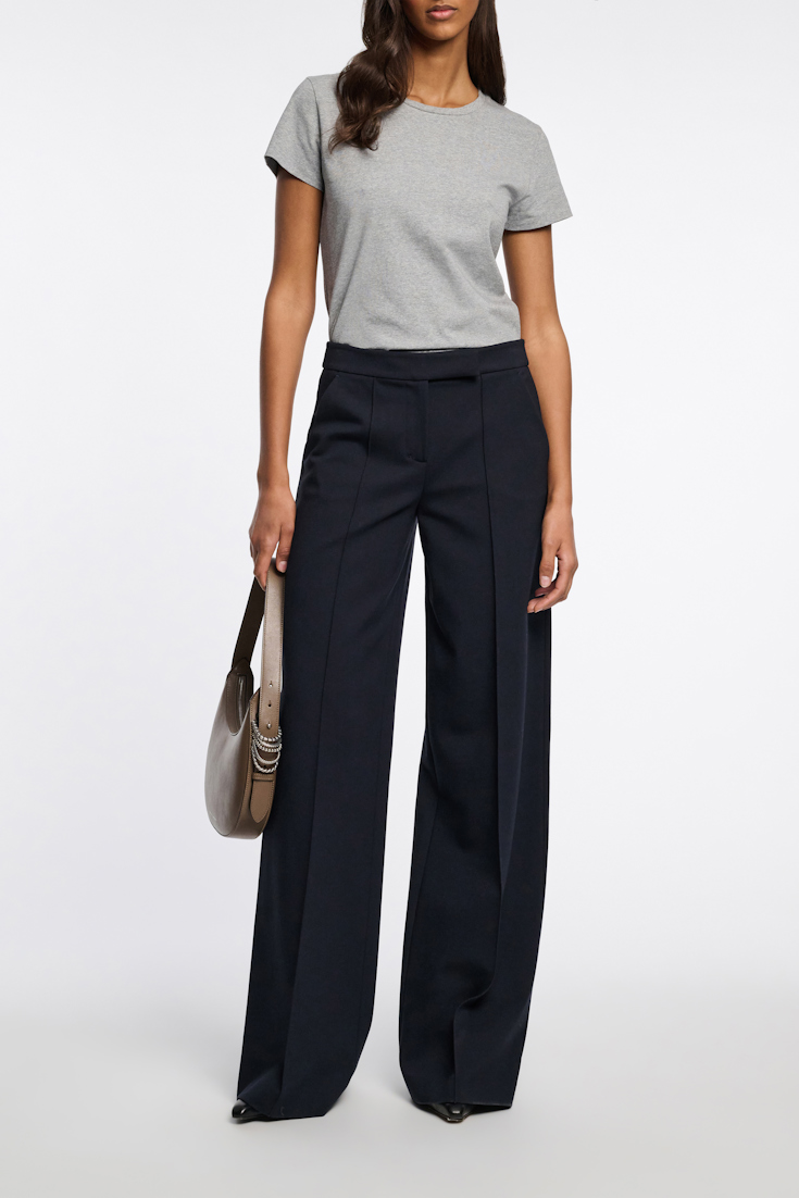Dorothee Schumacher Classic cotton-jersey T-shirt grey melange