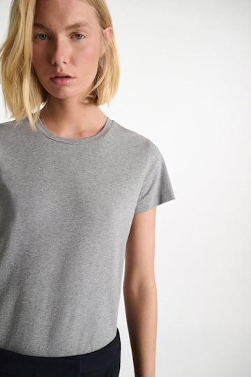 Dorothee Schumacher T-Shirt mit Rundhalsausschnitt grey melange