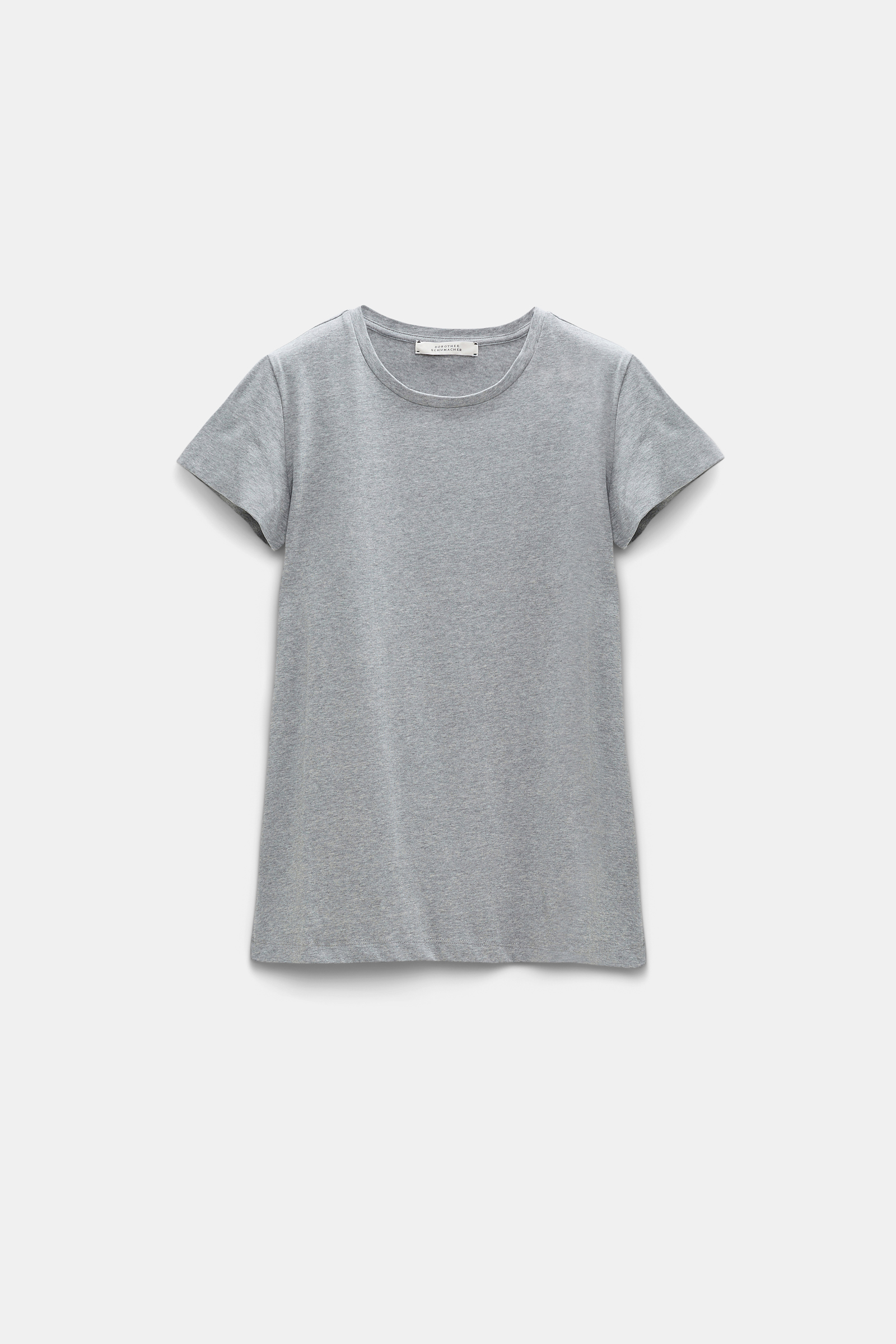 Dorothee Schumacher BASIC T-SHIRT IN COTTON JERSEY grey melange