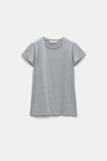 Dorothee Schumacher BASIC T-SHIRT IN COTTON JERSEY grey melange