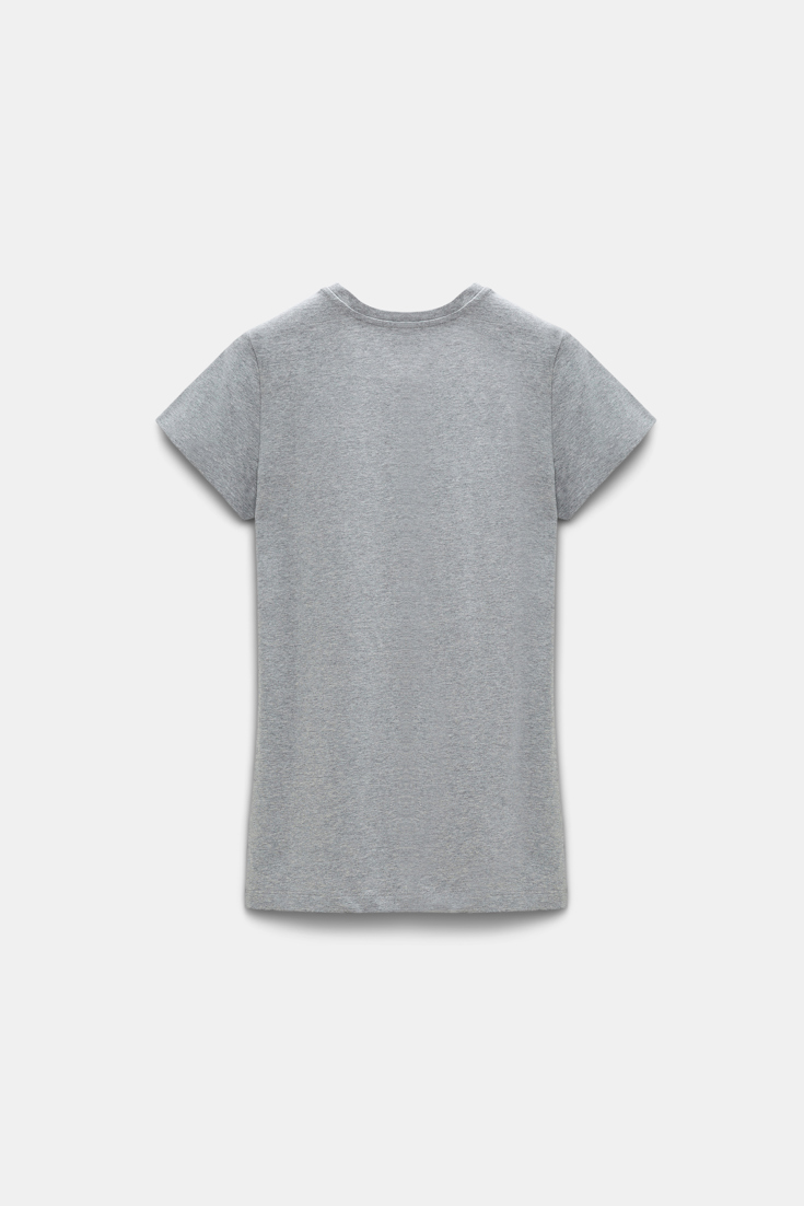 Dorothee Schumacher BASIC T-SHIRT IN COTTON JERSEY grey melange