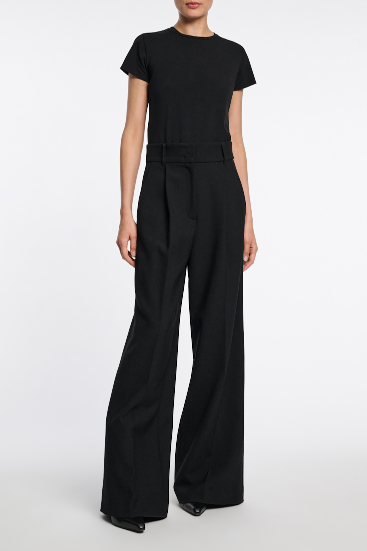 Dorothee Schumacher Classic cotton-jersey T-shirt pure black