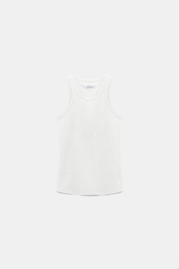 Dorothee Schumacher Tanktop aus Stretch-Baumwolle camellia white