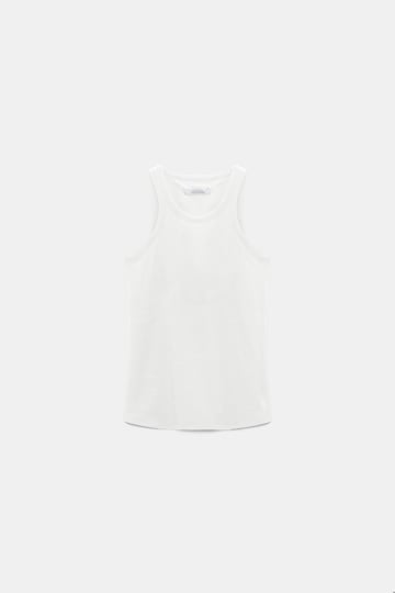 Dorothee Schumacher Tanktop aus Stretch-Baumwolle camellia white