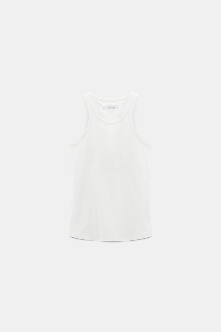 Dorothee Schumacher Tanktop aus Stretch-Baumwolle camellia white