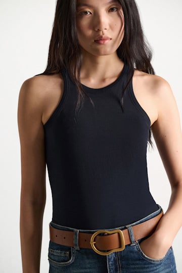 Dorothee Schumacher Tanktop aus Stretch-Baumwolle true navy