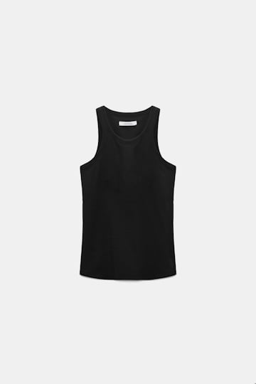 Dorothee Schumacher Tanktop aus Stretch-Baumwolle pure black
