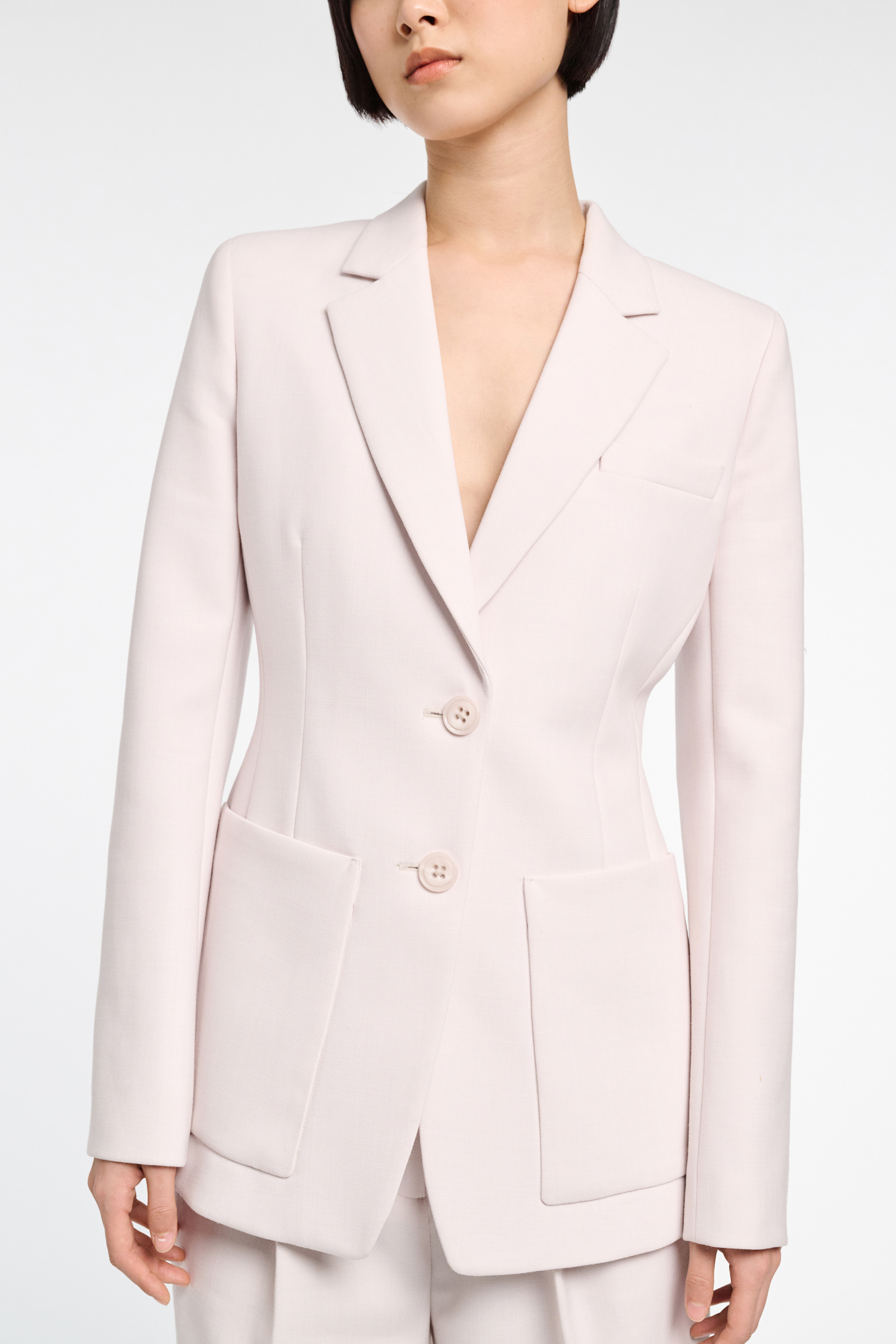 Dorothee Schumacher HOURGLASS BLAZER pearl sand