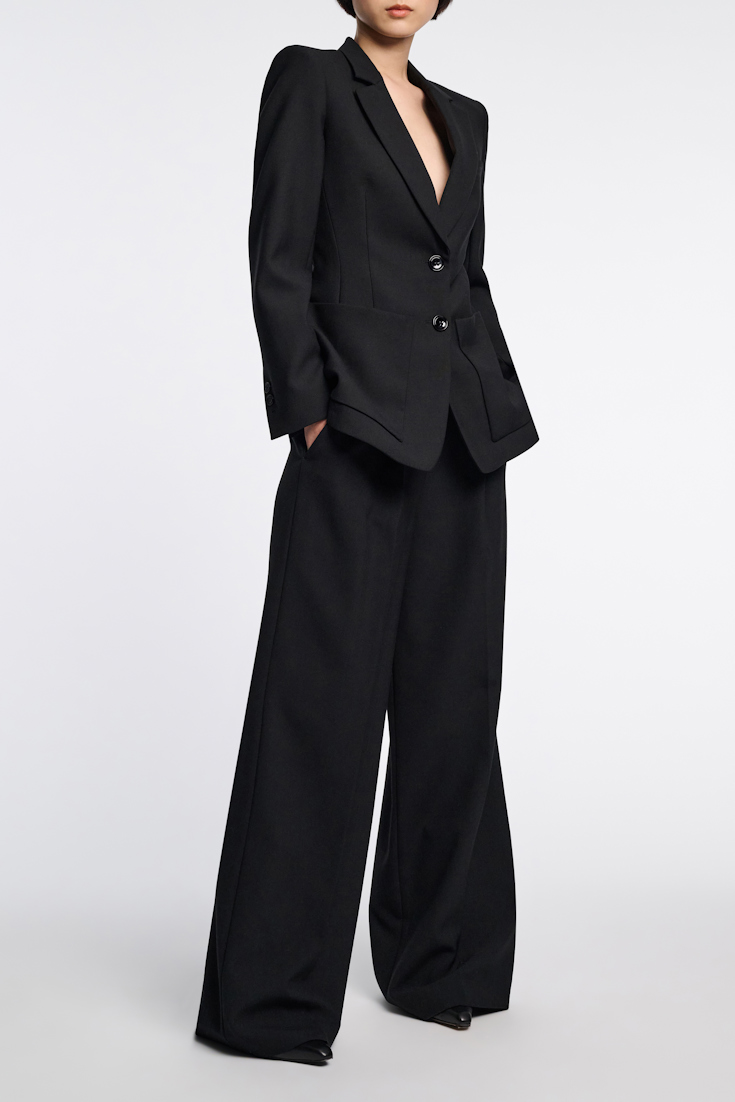 Dorothee Schumacher Hourglass blazer pure black
