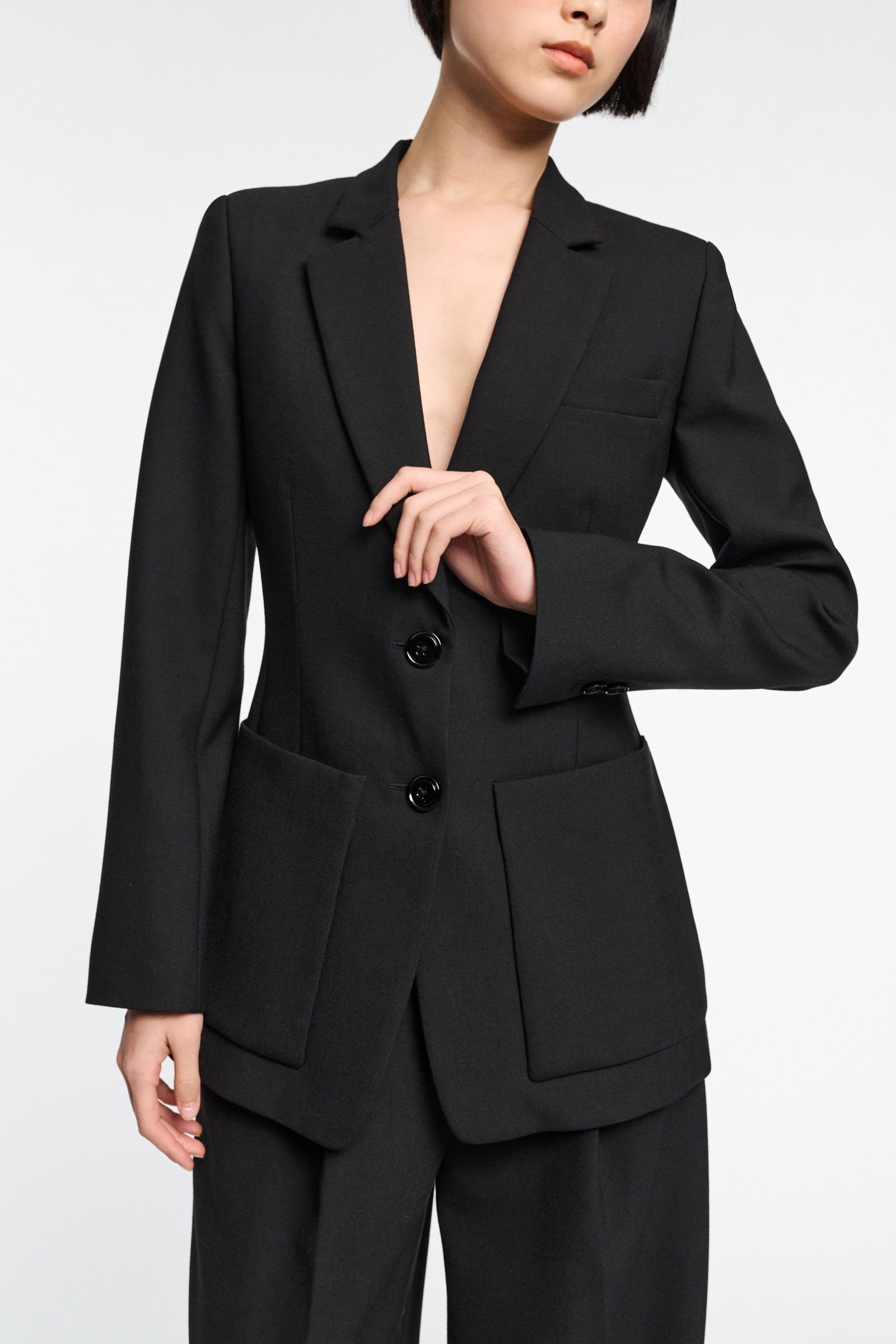 Dorothee Schumacher Hourglass blazer pure black