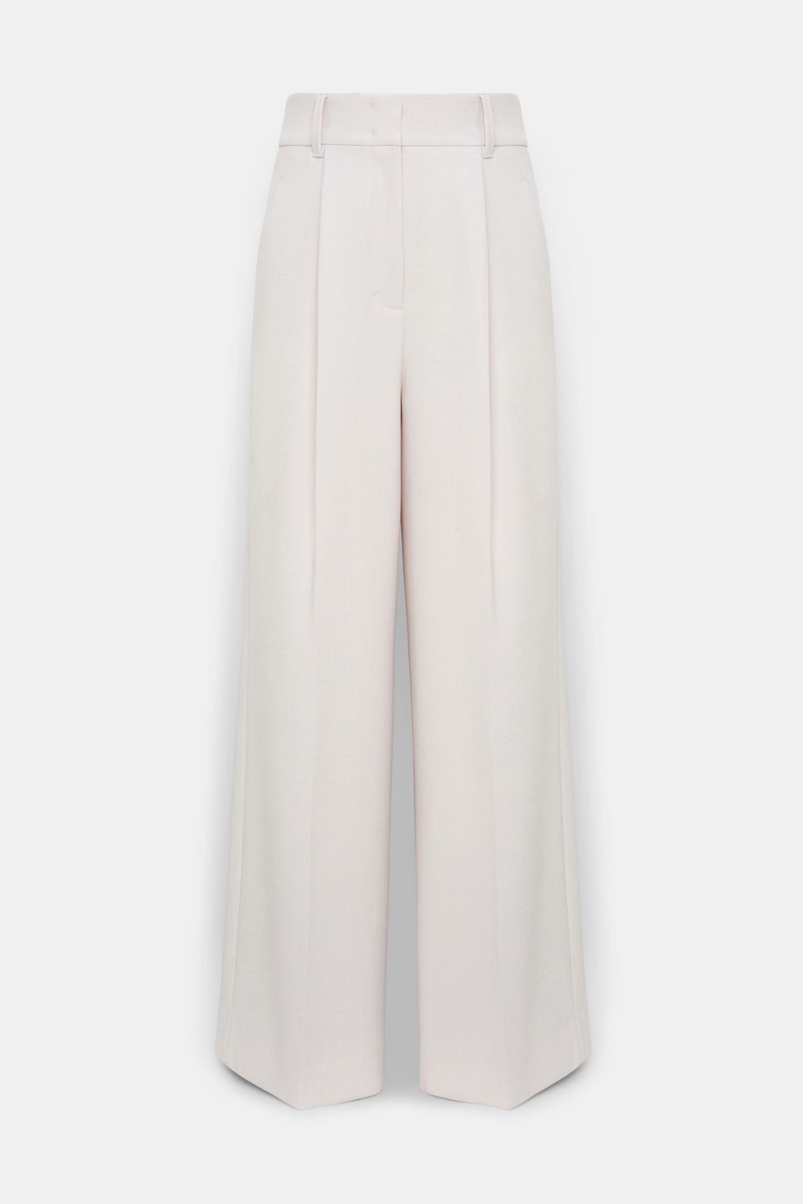 Dorothee Schumacher Wide leg pleated pants pearl sand