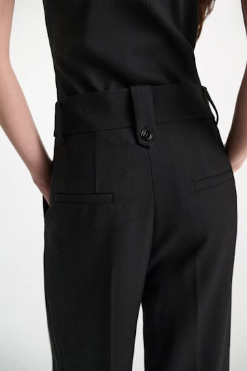 Dorothee Schumacher Wide leg pleated pants pure black