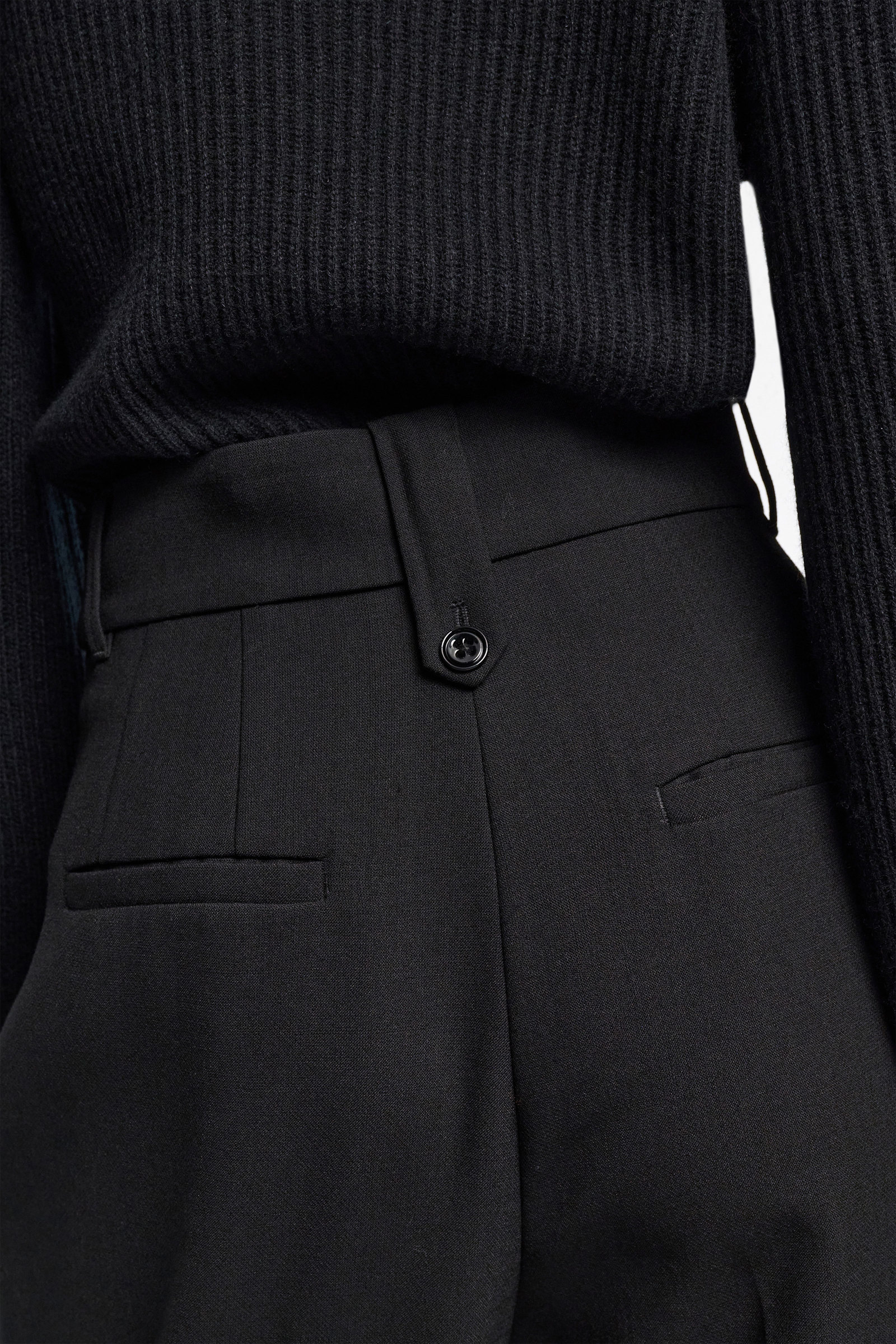 Dorothee Schumacher Wide leg pleated pants pure black