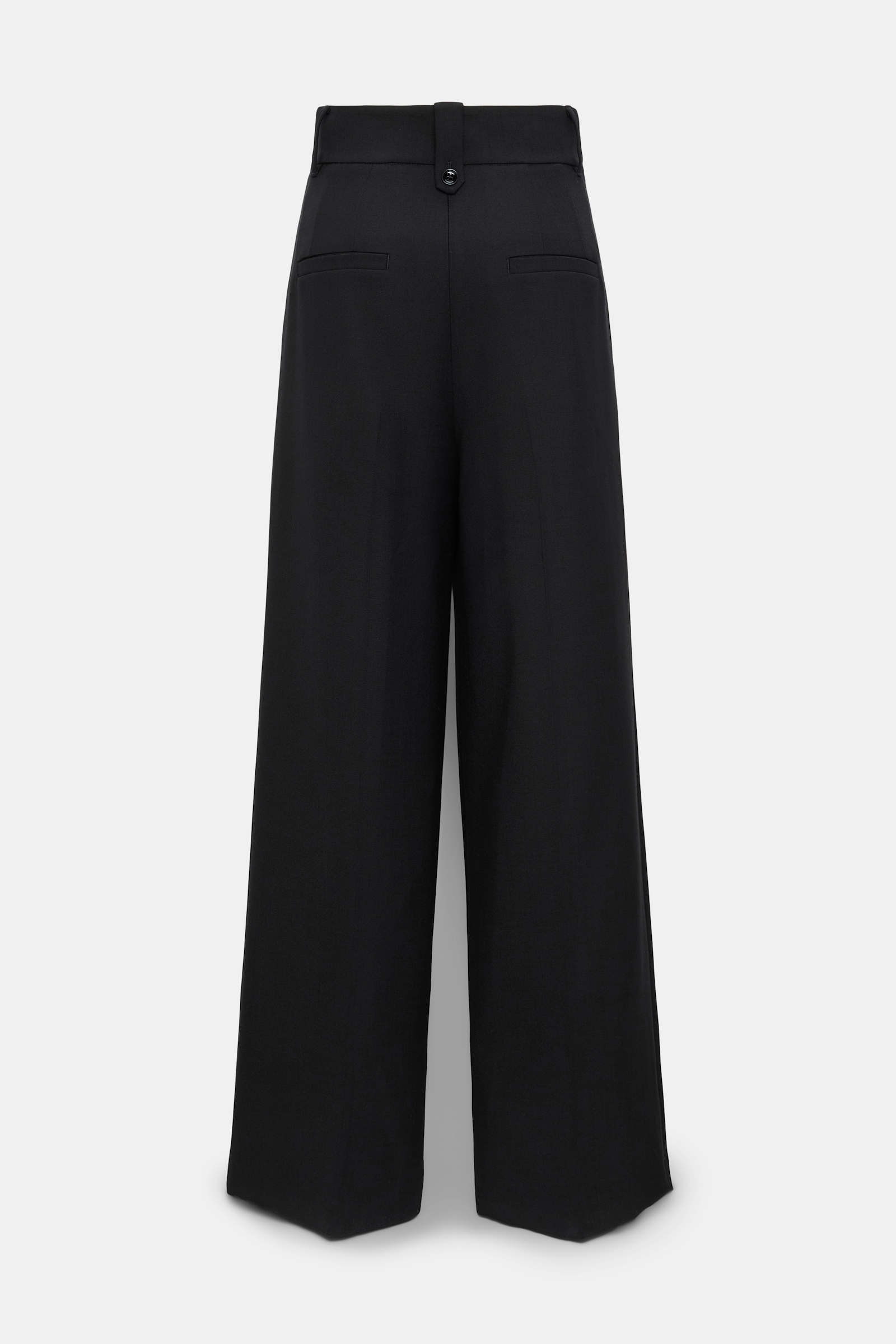 Dorothee Schumacher Wide leg pleated pants pure black