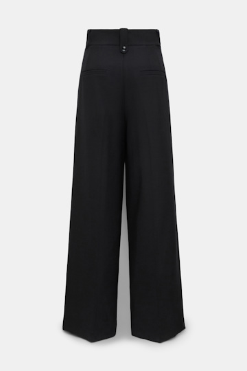 Dorothee Schumacher Wide leg pleated pants pure black