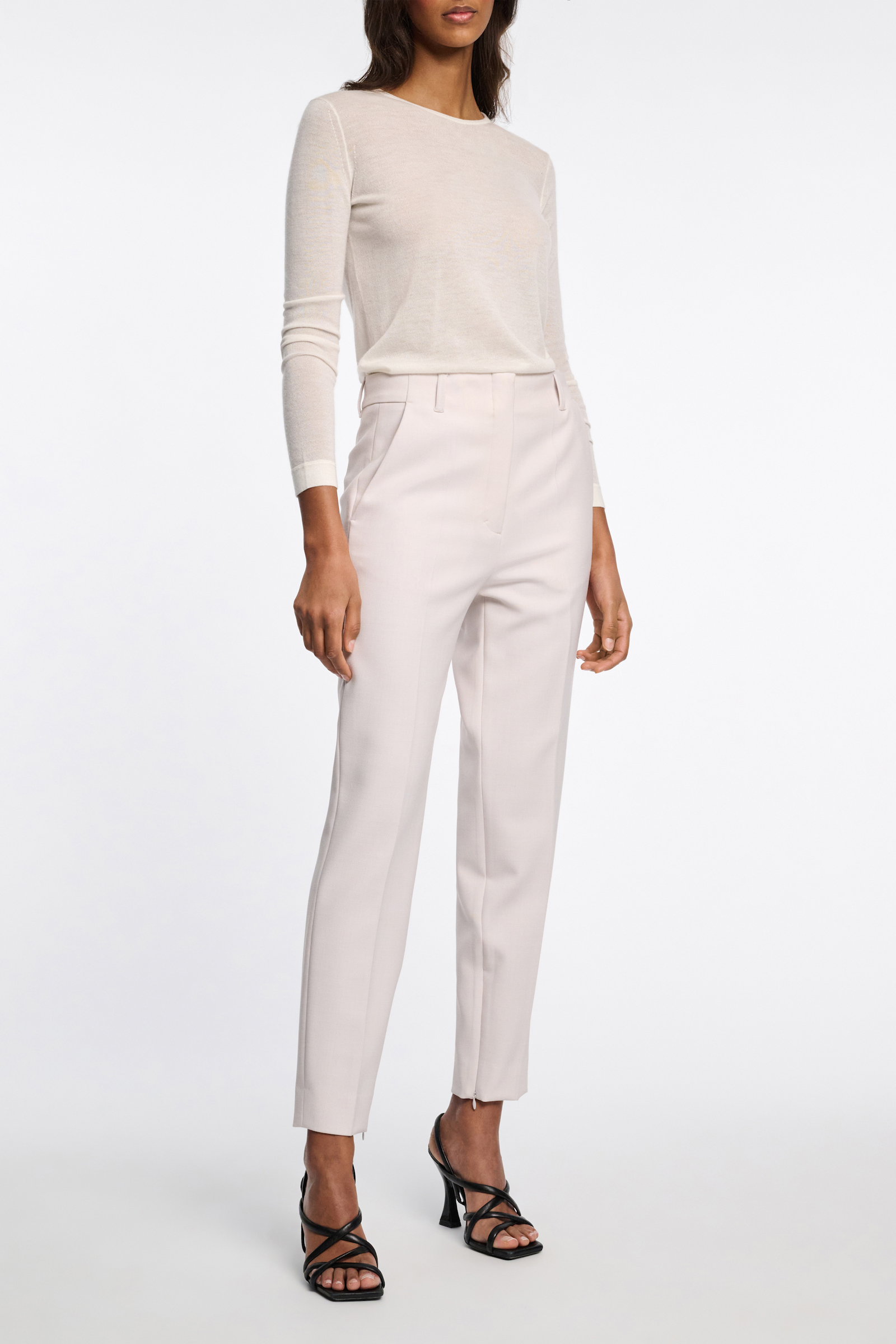 Dorothee Schumacher Tailored cigarette pants pearl sand