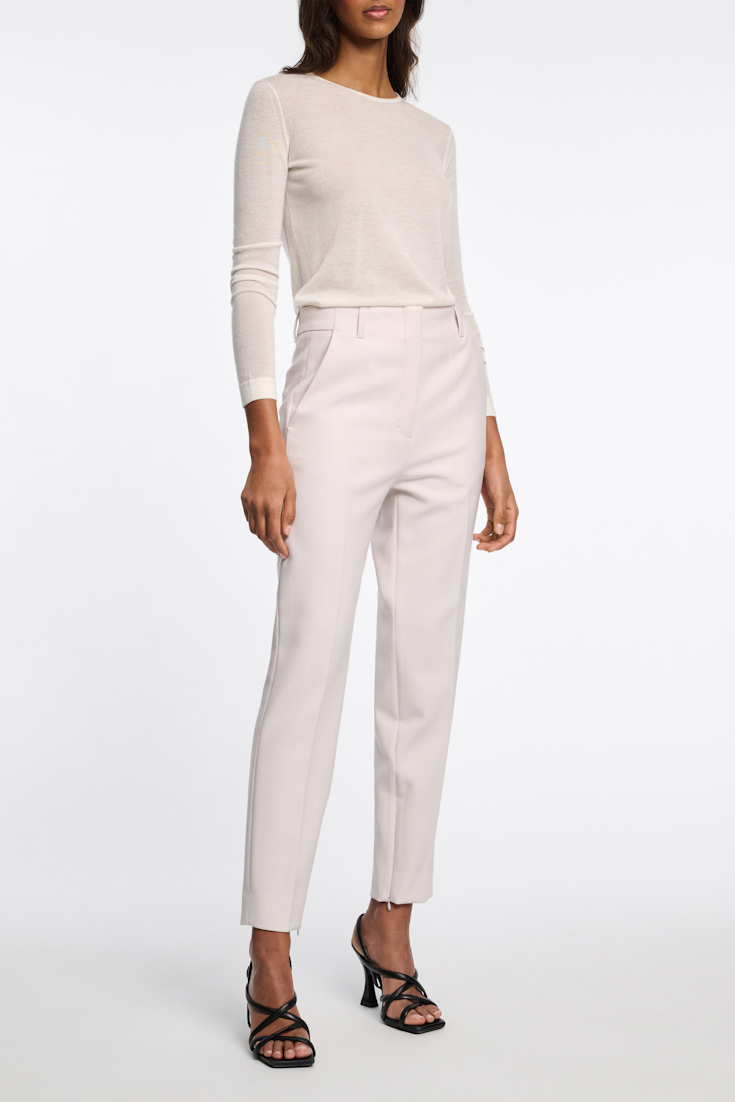 Dorothee Schumacher WOOL-MIX CIGARETTE PANTS pearl sand