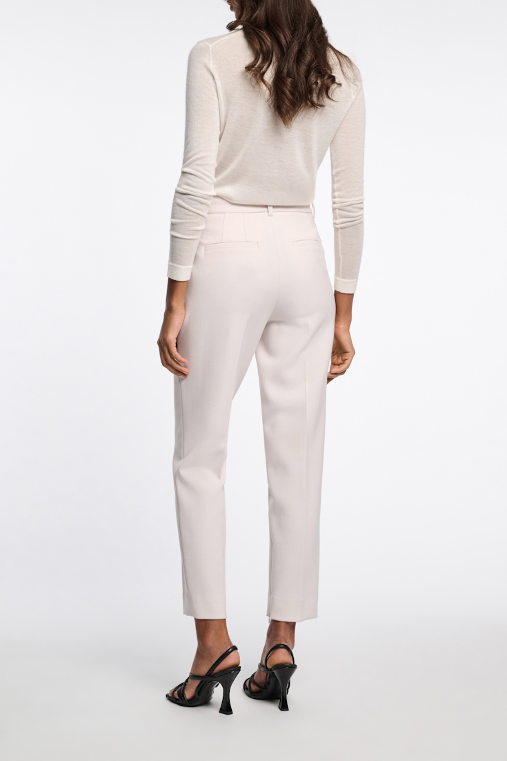 Dorothee Schumacher WOOL-MIX CIGARETTE PANTS pearl sand