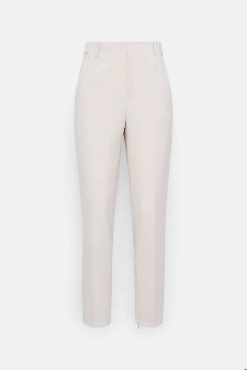 Dorothee Schumacher Women's Beige Tailored Cigarette Pants Medium