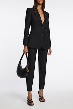 Dorothee Schumacher Tailored cigarette pants pure black