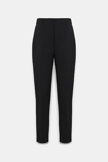 Dorothee Schumacher Zigarettenhose aus Wollmix pure black