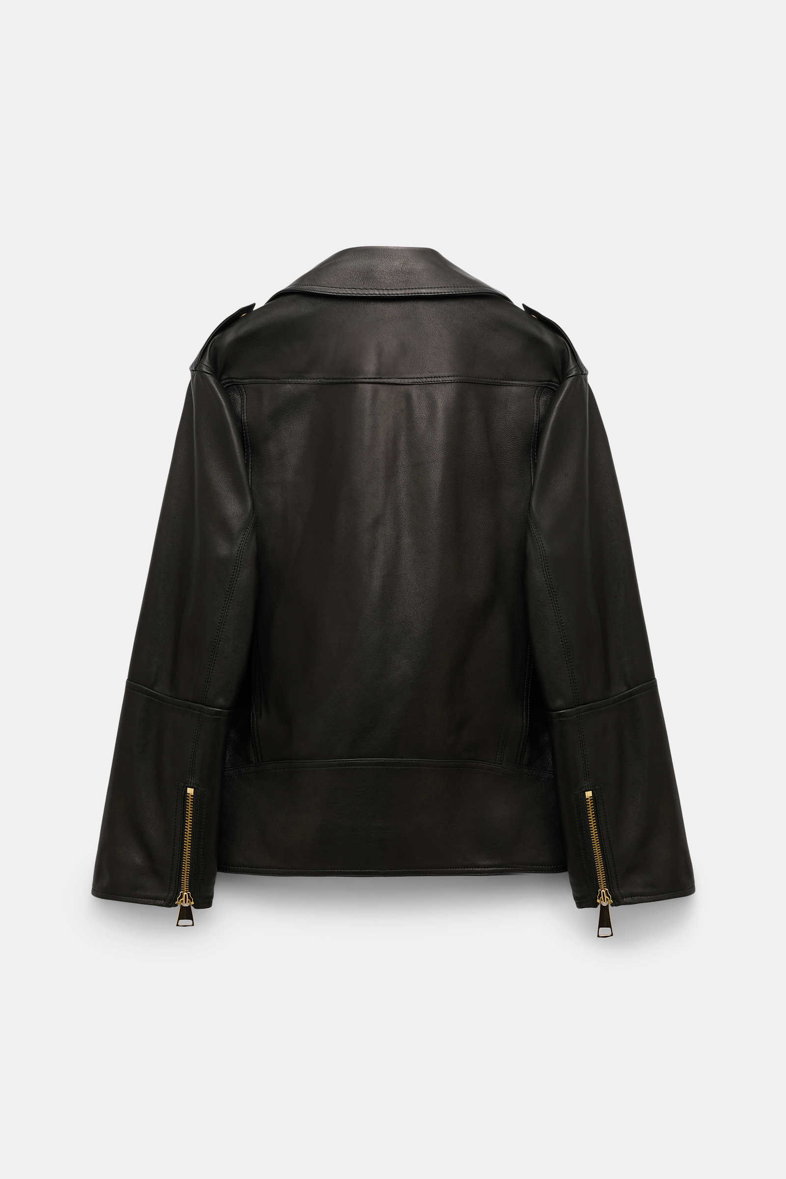 Dorothee Schumacher Nappa leather biker jacket pure black
