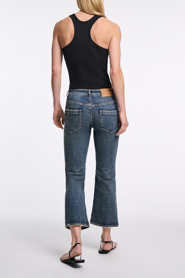Dorothee Schumacher Cropped flared jeans vintage blue