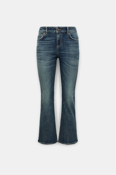 Dorothee Schumacher Cropped Jeans mit ausgestelltem Bein vintage blue