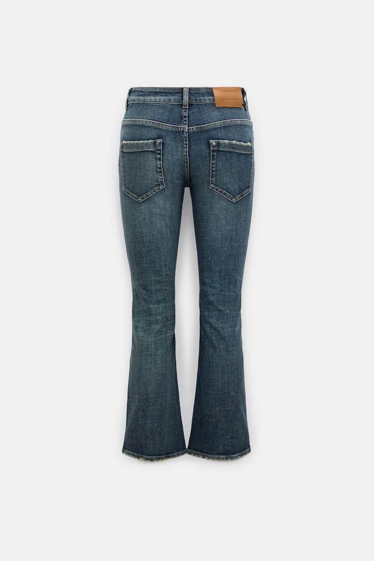 Dorothee Schumacher Cropped flared jeans vintage blue