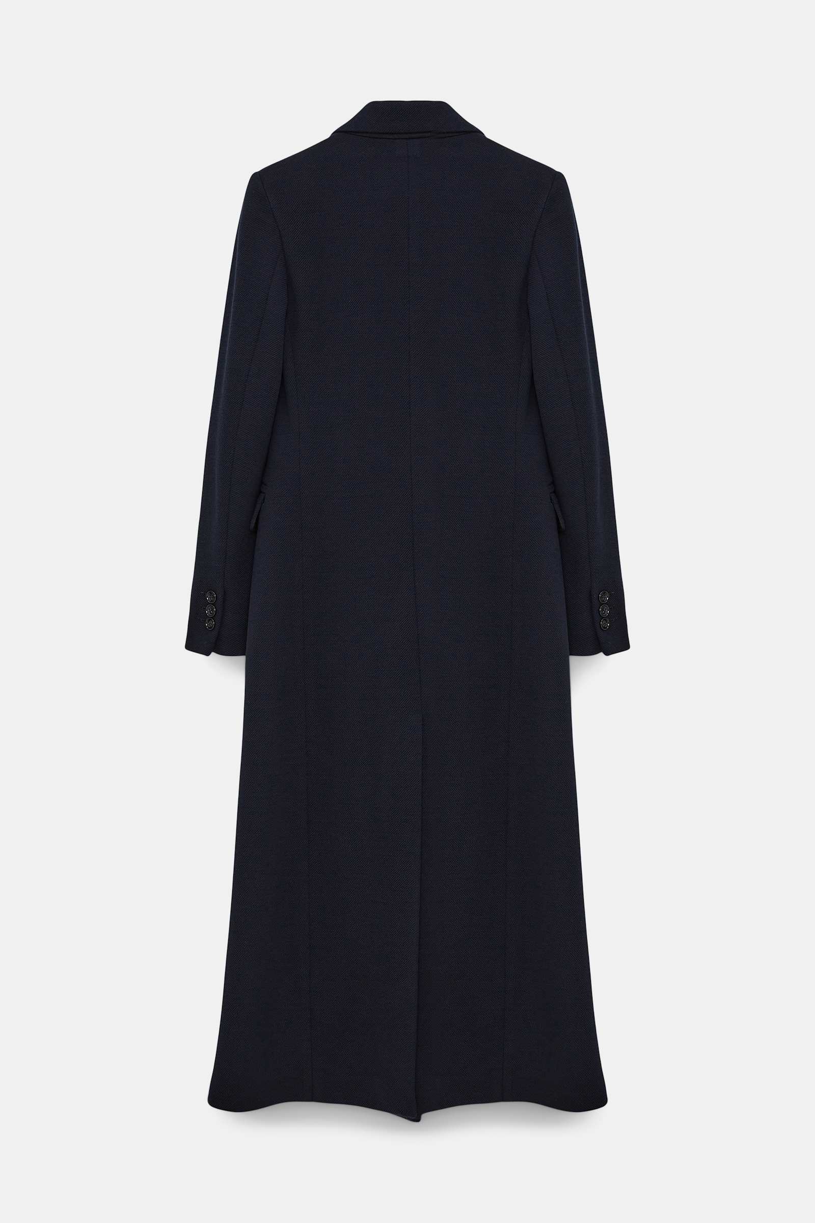 Dorothee Schumacher DOUBLE-BREASTED COAT IN STRETCH WOOL dark navy