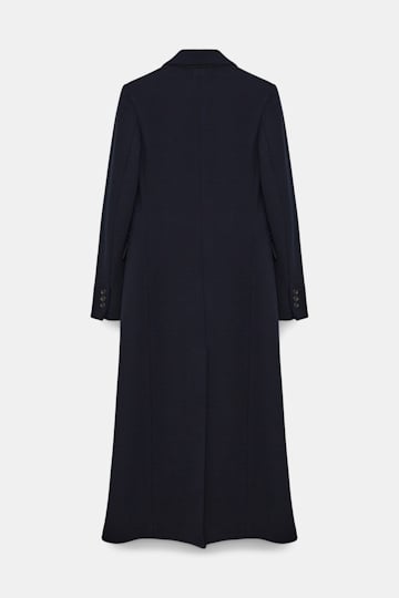 Dorothee Schumacher LANGER MANTEL AUS WOLL-STRETCH MIX dark navy