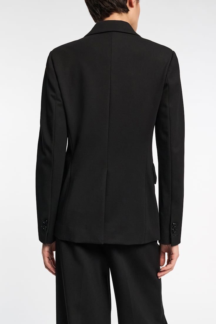 Dorothee Schumacher Double-breasted blazer in Punto Milano pure black