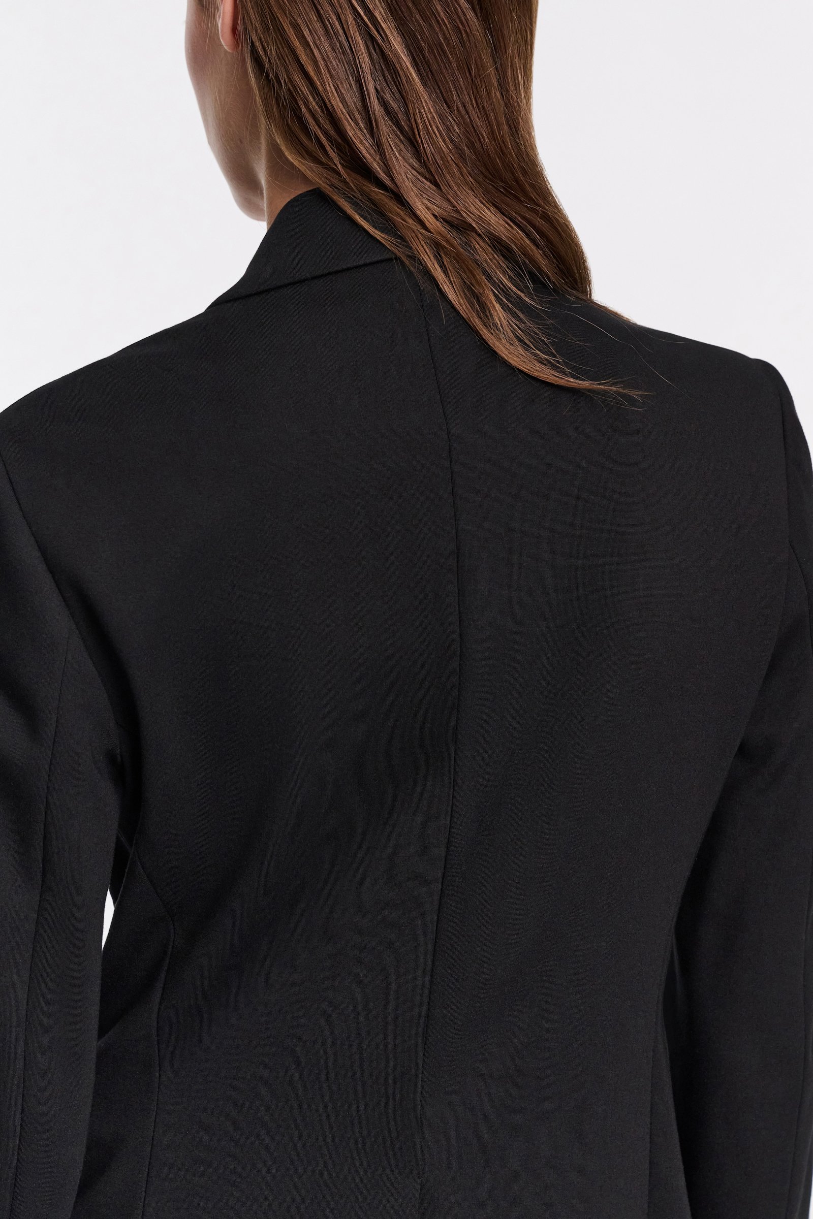 Dorothee Schumacher Double-breasted blazer in Punto Milano pure black