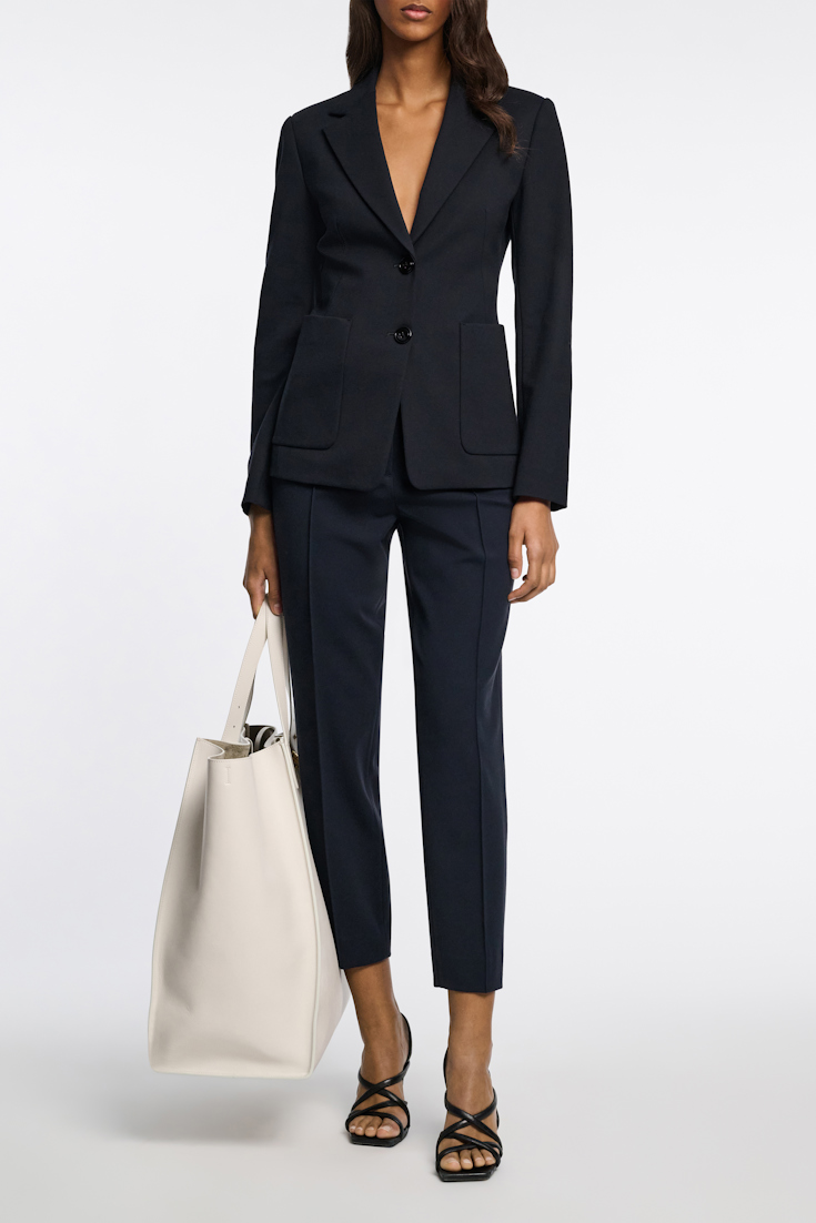 Dorothee Schumacher Zigarettenhose aus Punto Milano dark navy