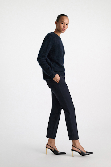 Dorothee Schumacher Zigarettenhose aus Punto Milano dark navy