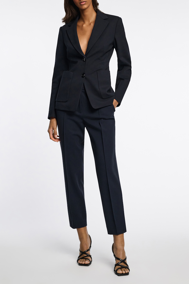 Dorothee Schumacher Zigarettenhose aus Punto Milano dark navy