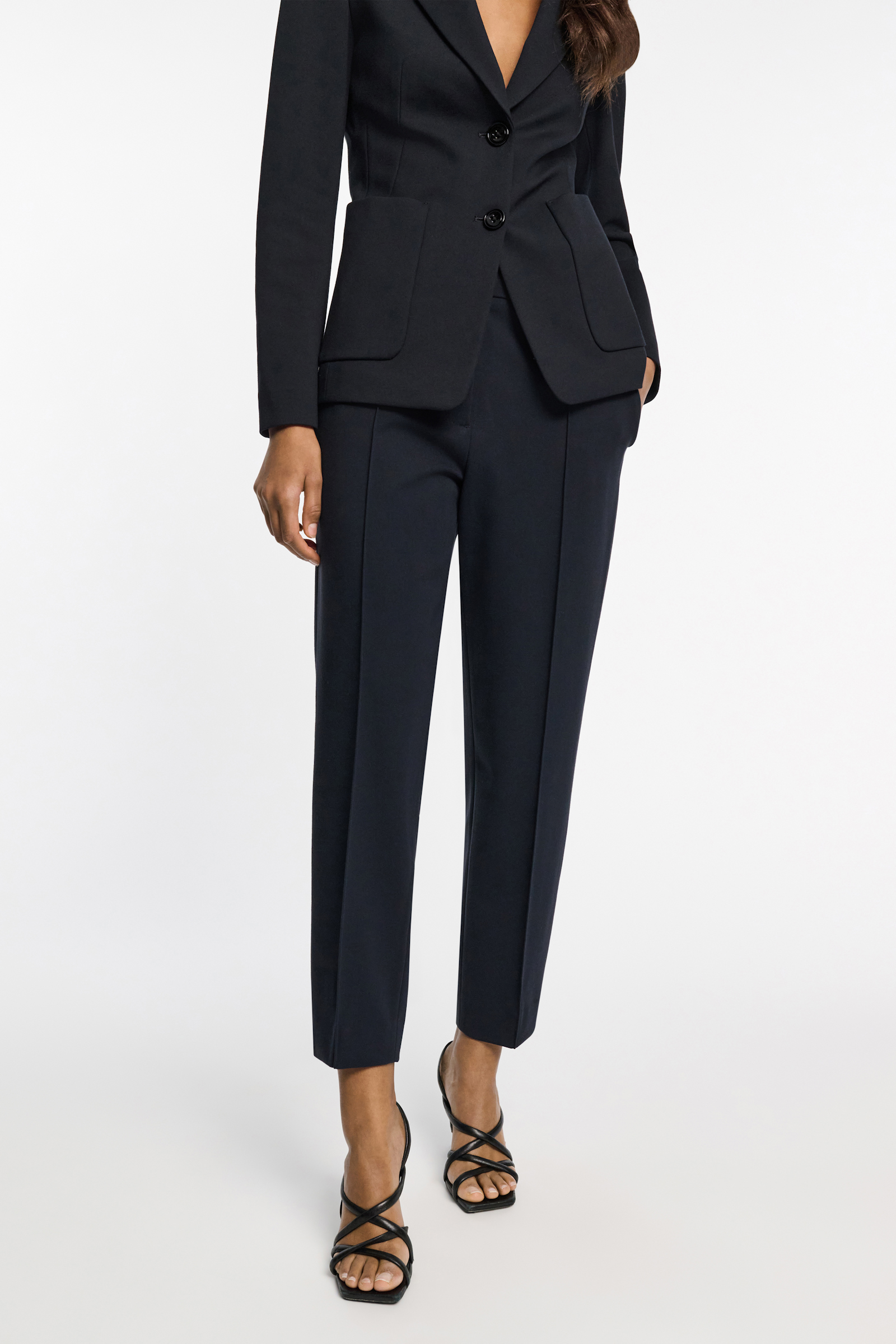 Dorothee Schumacher Zigarettenhose aus Punto Milano dark navy