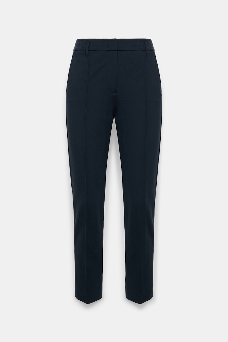 Dorothee Schumacher Zigarettenhose aus Punto Milano dark navy