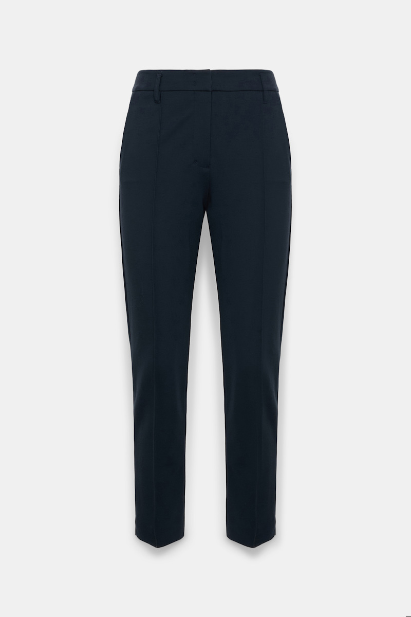 Dorothee Schumacher Women's Blue Cigarette Pants In Punto Milano Xxs