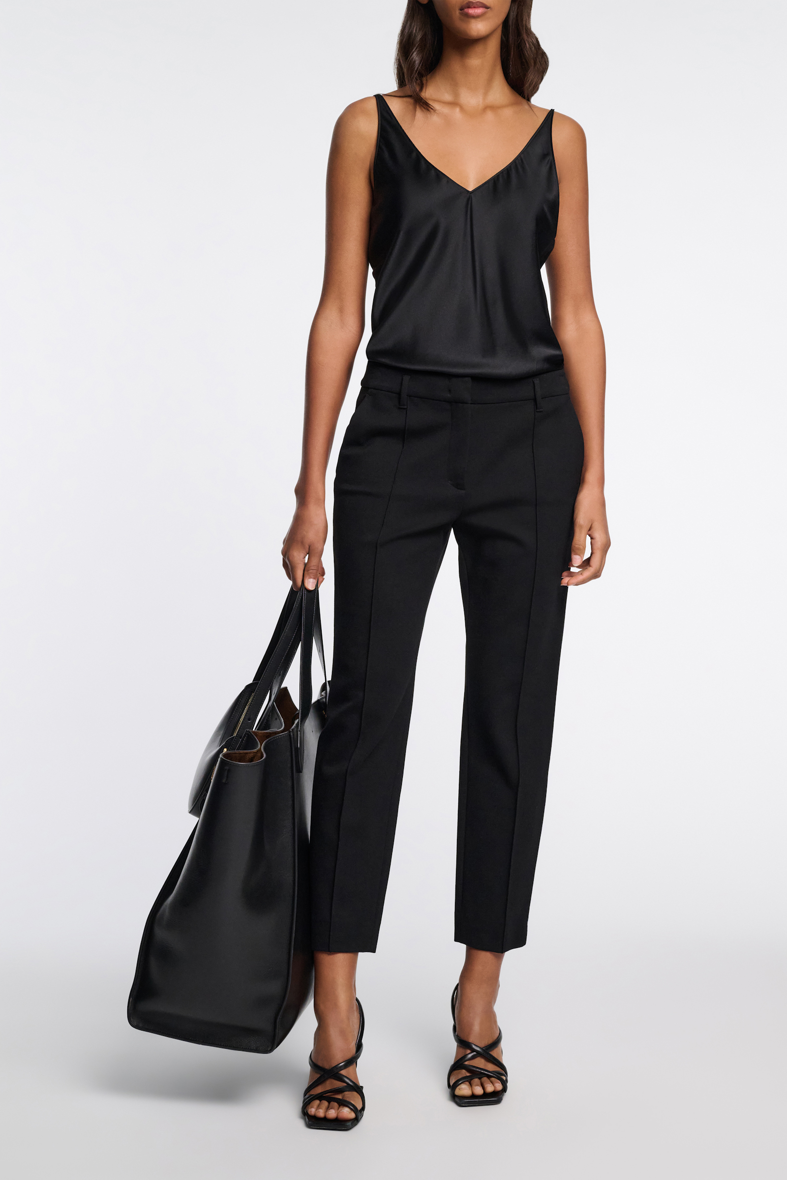 Dorothee Schumacher CIGARETTE PANTS IN PUNTO MILANO pure black