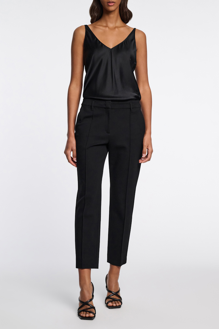 Dorothee Schumacher CIGARETTE PANTS IN PUNTO MILANO pure black